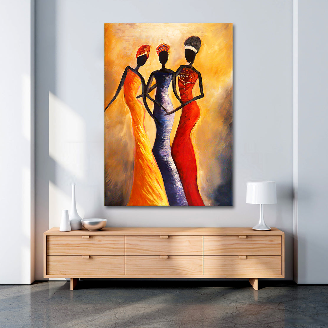 Leinwandbild Afrikanische Frauen African Elegance Abstract Style