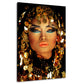 Quadro stampa su tela donna araba Beautiful Women Gold Style - Artedinoi