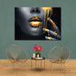 Quadro moderno Abstract Gold Lips